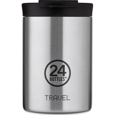 Travel Tumbler Bottle 24 Bottle 350ml Brushed Steel