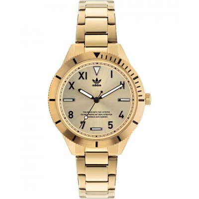 Unisex Ρολόι Adidas Edition Three Gold 36mm Χρυσό AOFH22061