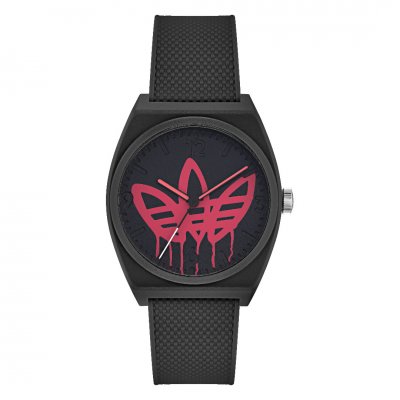 Adidas Unisex Watch Project Two Black Red 38mm AOST22039