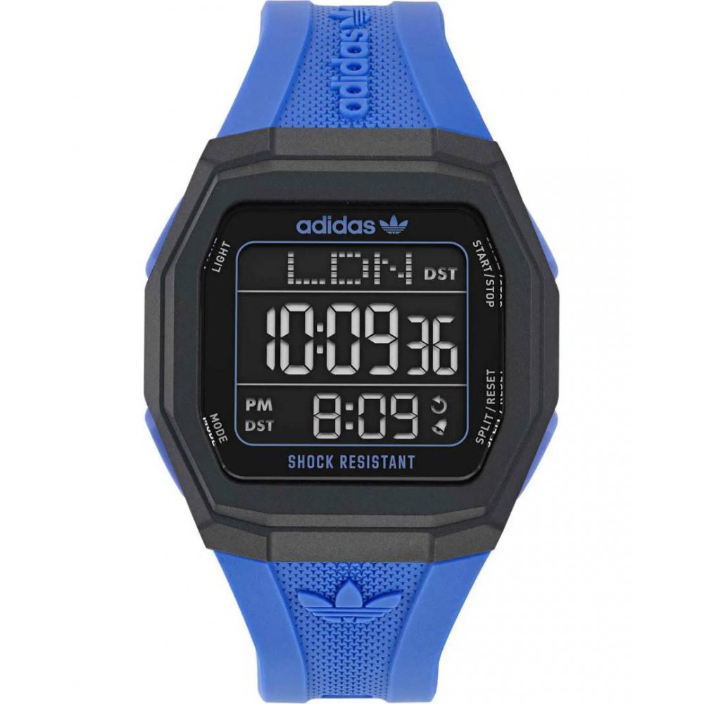 Unisex Watch Adidas City Tech One GMT Chronograph 48mm Μπλε Λουράκι Καουτσούκ AOST24565
