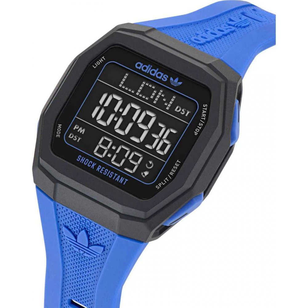 Unisex Watch Adidas City Tech One GMT Chronograph 48mm Μπλε Λουράκι Καουτσούκ AOST24565