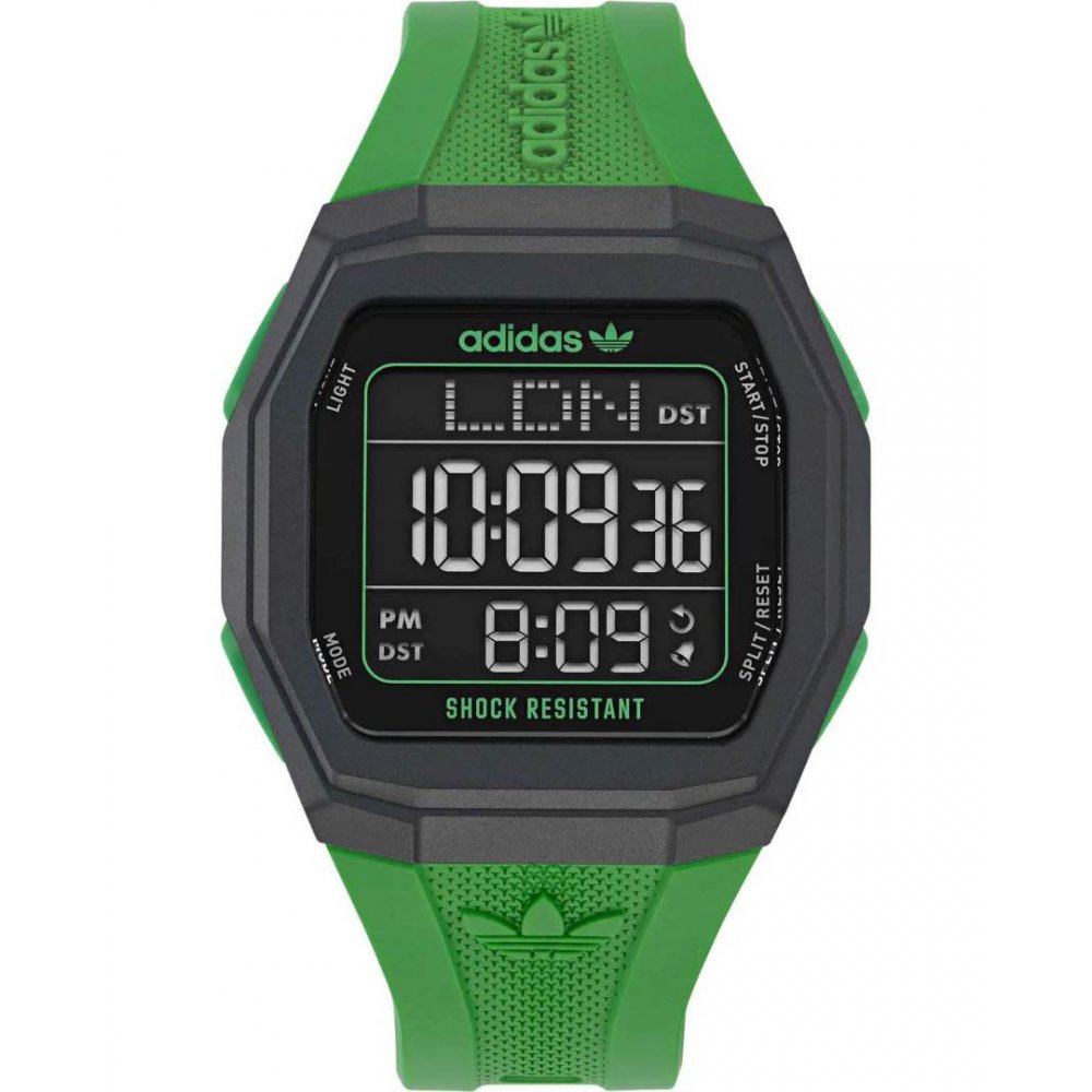 Unisex Watch Adidas City Tech One GMT Chronograph 48mm Πράσινο Λουράκι Καουτσούκ AOST24566