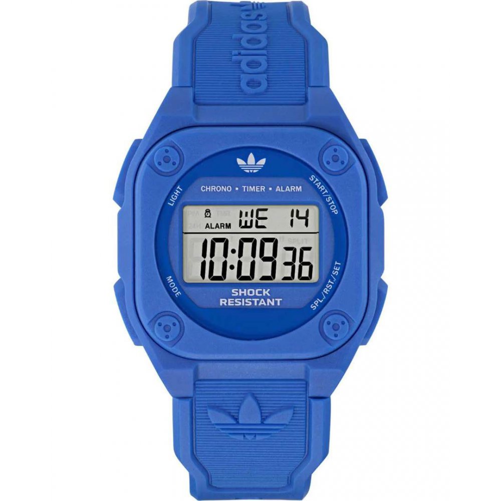 Unisex Watch Adidas City Tech Four Blue Resin Strap 42mm AOST25030