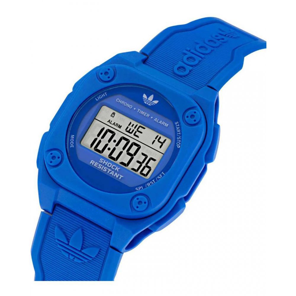 Unisex Watch Adidas City Tech Four Blue Resin Strap 42mm AOST25030