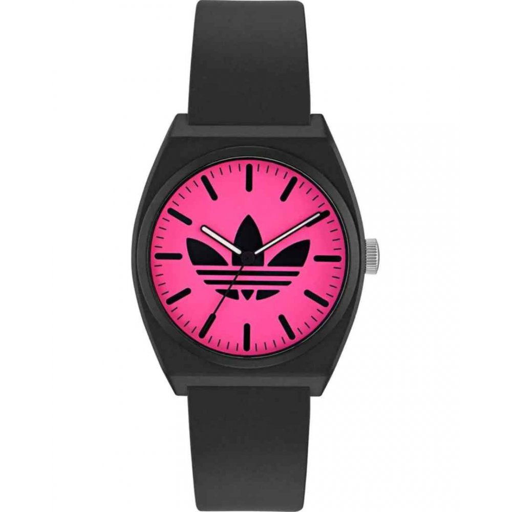 Adidas Unisex Watch Project Two Black Pink 38mm AOST25548