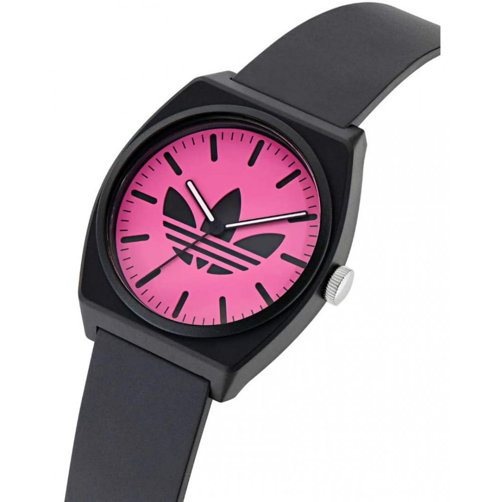 Adidas Unisex Watch Project Two Black Pink 38mm AOST25548
