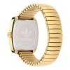Adidas Unisex Watch Original Retro Wave One Gold Stainless Steel Bracelet 37mm AOSY24024