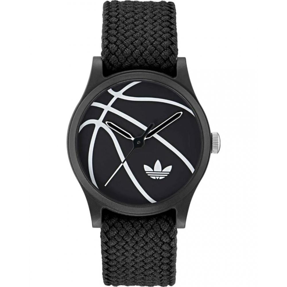 Adidas Unisex Watch Game One Black Synthetic Strap 38mm AOSY25024