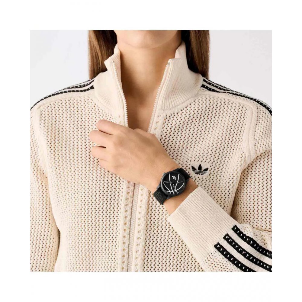 Adidas Unisex Watch Game One Black Synthetic Strap 38mm AOSY25024