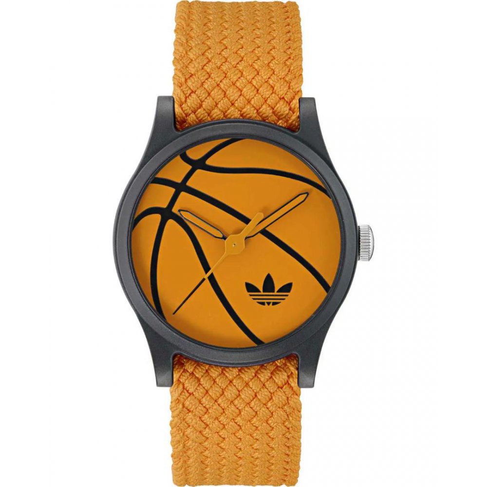 Adidas Unisex Watch Game One Orange Synthetic Strap 38mm AOSY25026