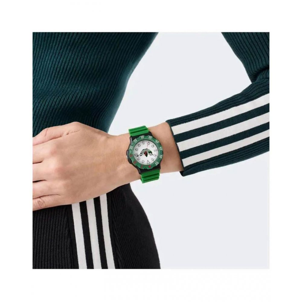 Adidas Unisex Watch Original Discoverer Two Green Silicone Strap 39mm AOSY25512