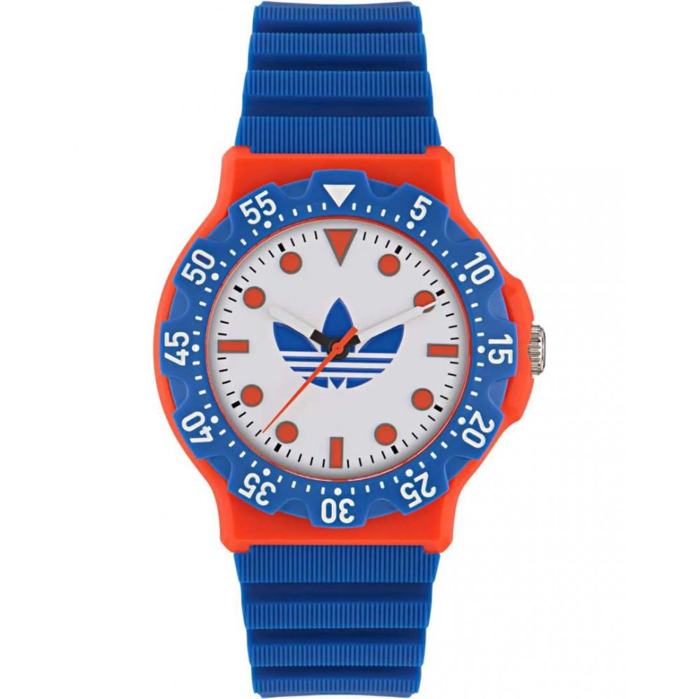 Adidas Unisex Watch Original Discoverer Two Blue Silicone Strap 39mm AOSY25513
