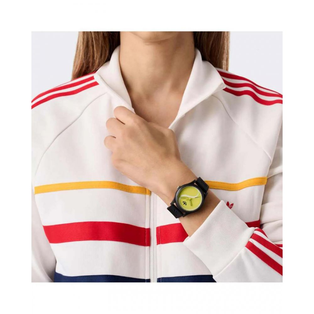 Adidas Unisex Watch Game Two Black Silicone Strap 39mm AOSY25517