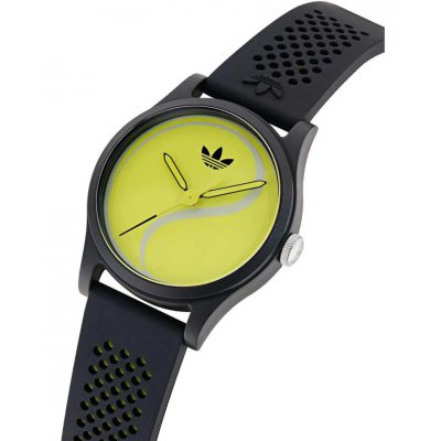 Adidas Unisex Watch Game Two Black Silicone Strap 39mm AOSY25517