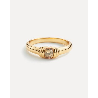 Γυναικείο Δαχτυλίδι AleyOle Trace Gold Επιχρυσωμένο Ασήμι 925 Ζιργκόν RG4475