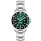 Men's Watch Aquadiver Water Master III 42mm Silver/Green Stainless Steel Bracelet SS23156G1519