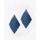 Woman's Earrings FABNORA By Boltenstern Essence Small 3D Printed Polyamide Marine Blue FA8PE-SSMB