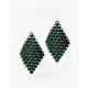 Woman's Earrings FABNORA By Boltenstern Essence Small 3D Printed Polyamide Pine Green FA8PE-SSPG