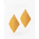 Woman's Earrings FABNORA By Boltenstern Essence Small 3D Printed Polyamide Sunflower Yellow FA8PE-SSSY