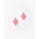 Woman's Earrings FABNORA By Boltenstern Essence Mini Small 3D Printed Polyamide Lemonade Pink FA8PE-MILE