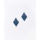 Woman's Earrings FABNORA By Boltenstern Essence Mini Small 3D Printed Polyamide Marine Blue FA8PE-MIMB