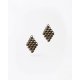 Woman's Earrings FABNORA By Boltenstern Essence Mini Small 3D Printed Polyamide Terra Brown FA8PE-MITB