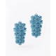 Woman's Earrings FABNORA By Boltenstern Blossom Small 3D Printed Polyamide Topaz Blue FΒ8PE-02TB