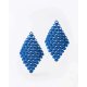 Woman's Earrings FABNORA By Boltenstern Essence Small 3D Printed Polyamide Royal Blue FA8PE-SSRB