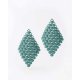 Woman's Earrings FABNORA By Boltenstern Essence Small 3D Printed Polyamide Boltenstern Green FA8PE-SSBG