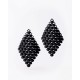 Woman's Earrings FABNORA By Boltenstern Essence Small 3D Printed Polyamide Onyx Black FA8PE-SSOB