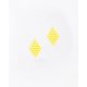 Woman's Earrings FABNORA By Boltenstern Essence Mini Small 3D Printed Polyamide Bright Yellow FA8PE-MIBY