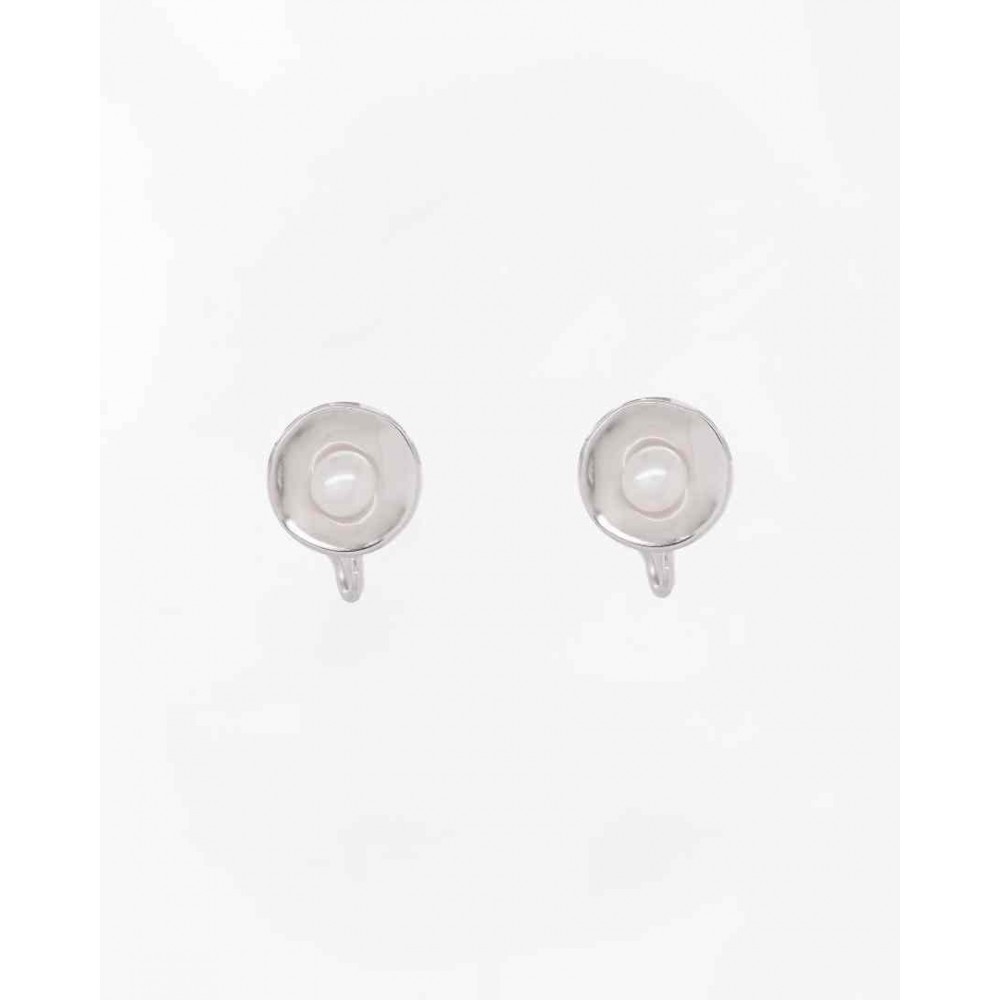 Woman's Earrings Fabnora By Boltenstern Pearl Studs 925 Sterling Silver Pearl FFN1EA1-SSPH