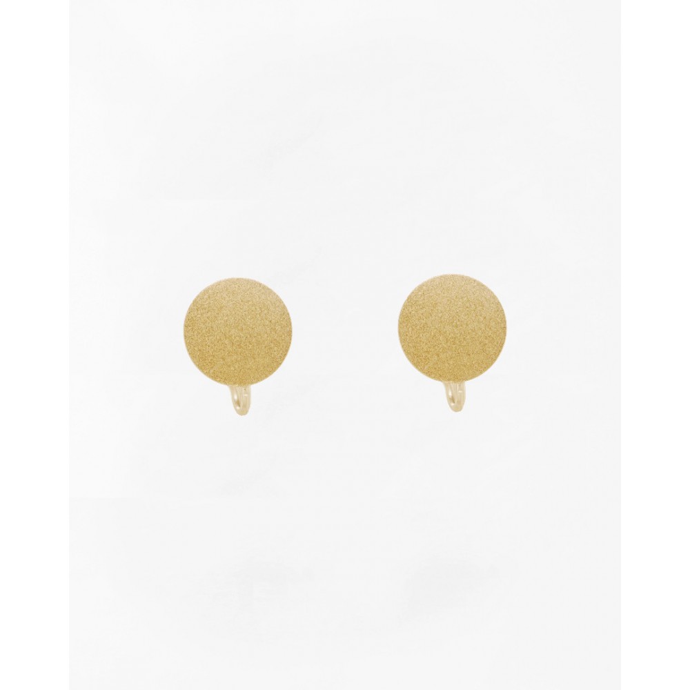 Γυναικεία Σκουλαρίκια Fabnora By Boltenstern Satin Studs 14K Επιχρυσωμένο Ασήμι 925 FA6EH-SSRD3