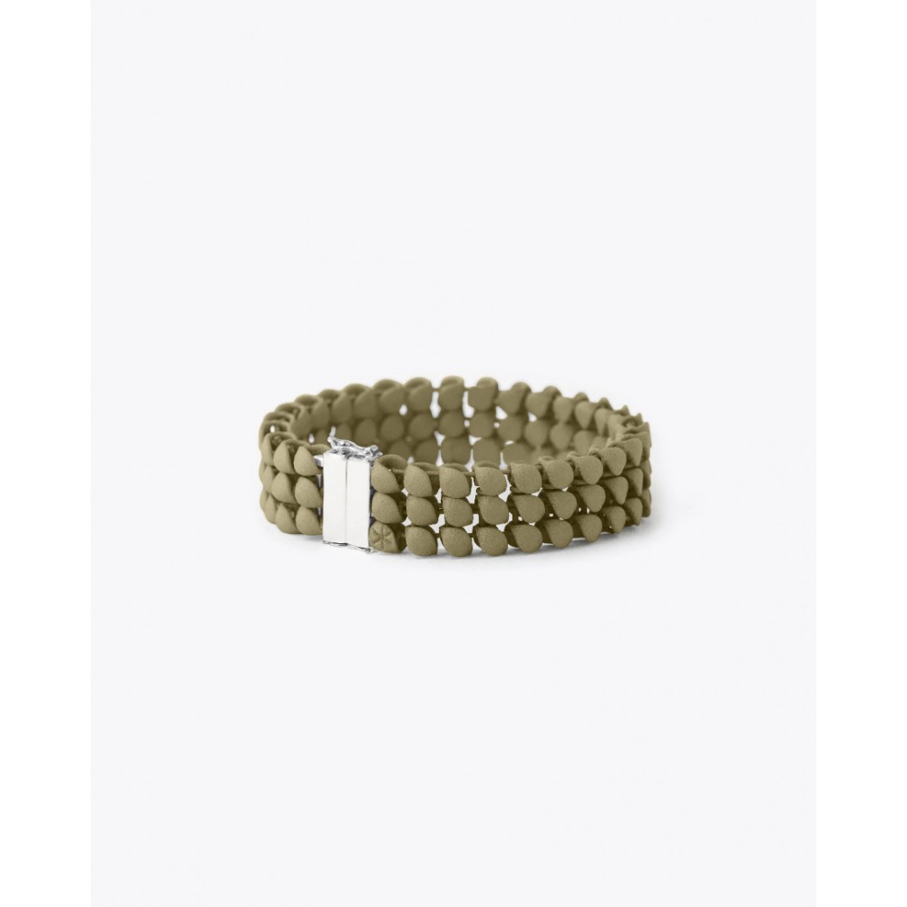 Woman's Bracelet  FABNORA By Boltenstern Essence Small 3D Printed Polyamide Khaki Desert FFA1BR6-173RKD