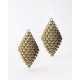 Woman's Earrings FABNORA By Boltenstern Essence Small 3D Printed Polyamide Bronze Shimmer Purple FA8PE-SSBS