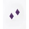 Woman's Earrings FABNORA By Boltenstern Essence Mini Small 3D Printed Polyamide Aubergine Purple FA8PE-MIOP