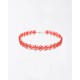 Woman's Necklace FABNORA By Boltenstern Lace Choker 3D Printed Polyamide 925 Sterling Silver Papaya Orange Austrian Crystals MSRP-02PO