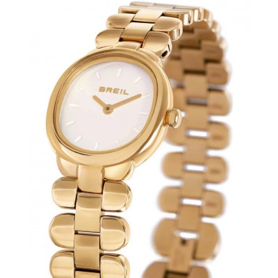 Γυναικείο Ρολόι Breil Tulle 24mm Ανοξείδωτο Ατσάλι Μπρασελέ Χρυσό/Λευκό TW2198