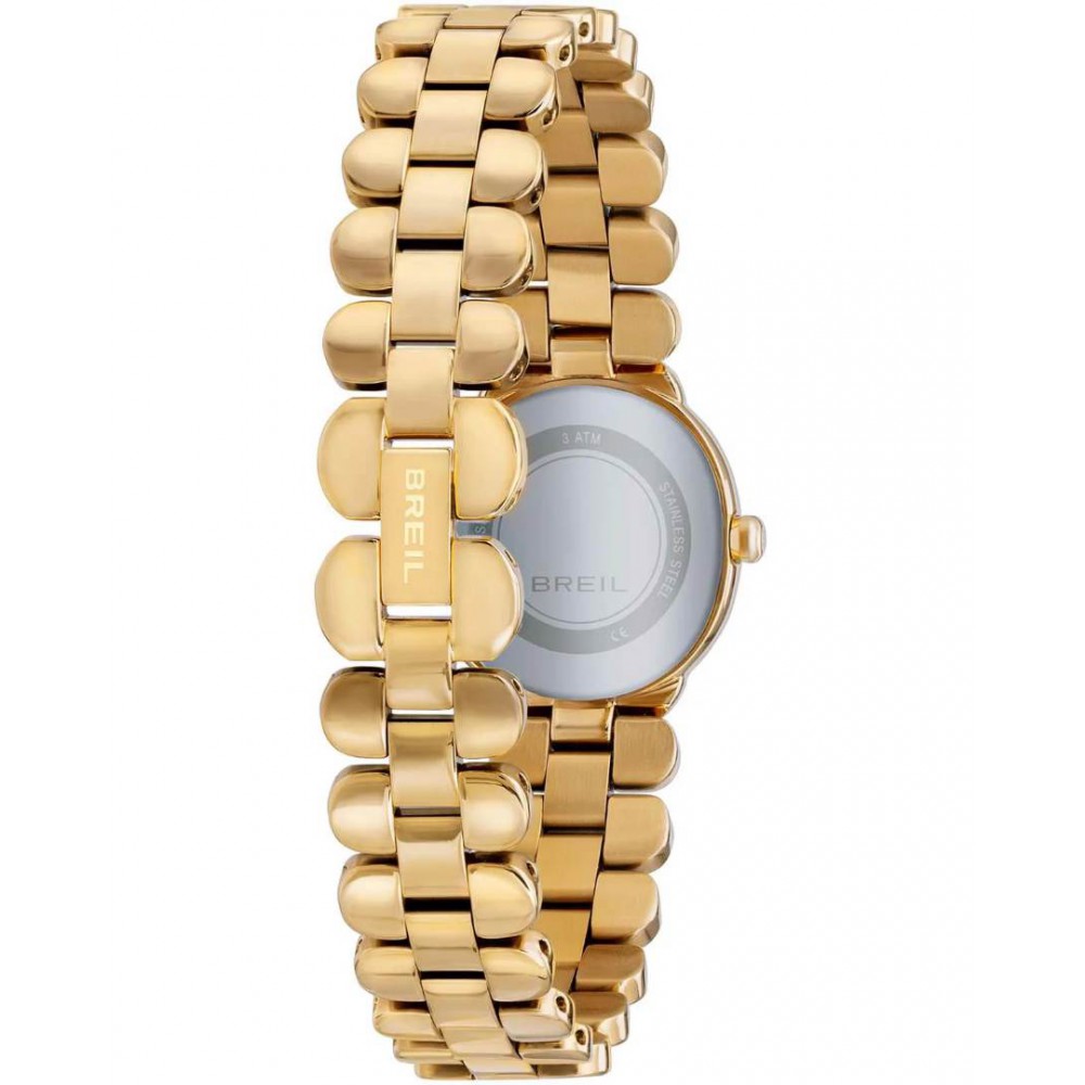 Γυναικείο Ρολόι Breil Tulle 24mm Ανοξείδωτο Ατσάλι Μπρασελέ Χρυσό/Λευκό TW2198