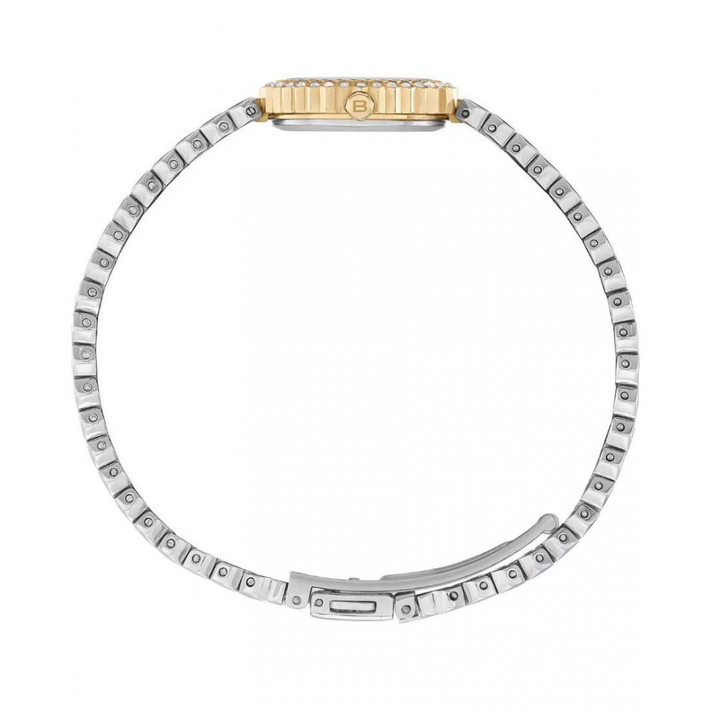 Γυναικείο Ρολόι Breil Honey Twotone 24mm Ανοξείδωτο Ατσάλι Μπρασελέ Ασημί/Χρυσό Λευκό Ζιργκόν TW2200