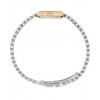 Γυναικείο Ρολόι Breil Honey Twotone 24mm Ανοξείδωτο Ατσάλι Μπρασελέ Ασημί/Χρυσό Λευκό Ζιργκόν TW2200