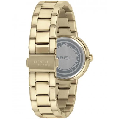 Γυναικείο Ρολόι Breil Dance Floor 31mm Ανοξείδωτο Ατσάλι Μπρασελέ Χρυσό/Λευκό Ζιργκόν EW0561