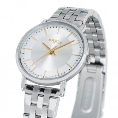 Γυναικείο Ρολόι Breil Esme 28mm Ανοξείδωτο Ατσάλι Μπρασελέ Ασημί/Λευκό EW0799