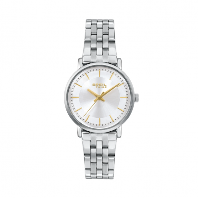 Γυναικείο Ρολόι Breil Esme 28mm Ανοξείδωτο Ατσάλι Μπρασελέ Ασημί/Λευκό EW0799
