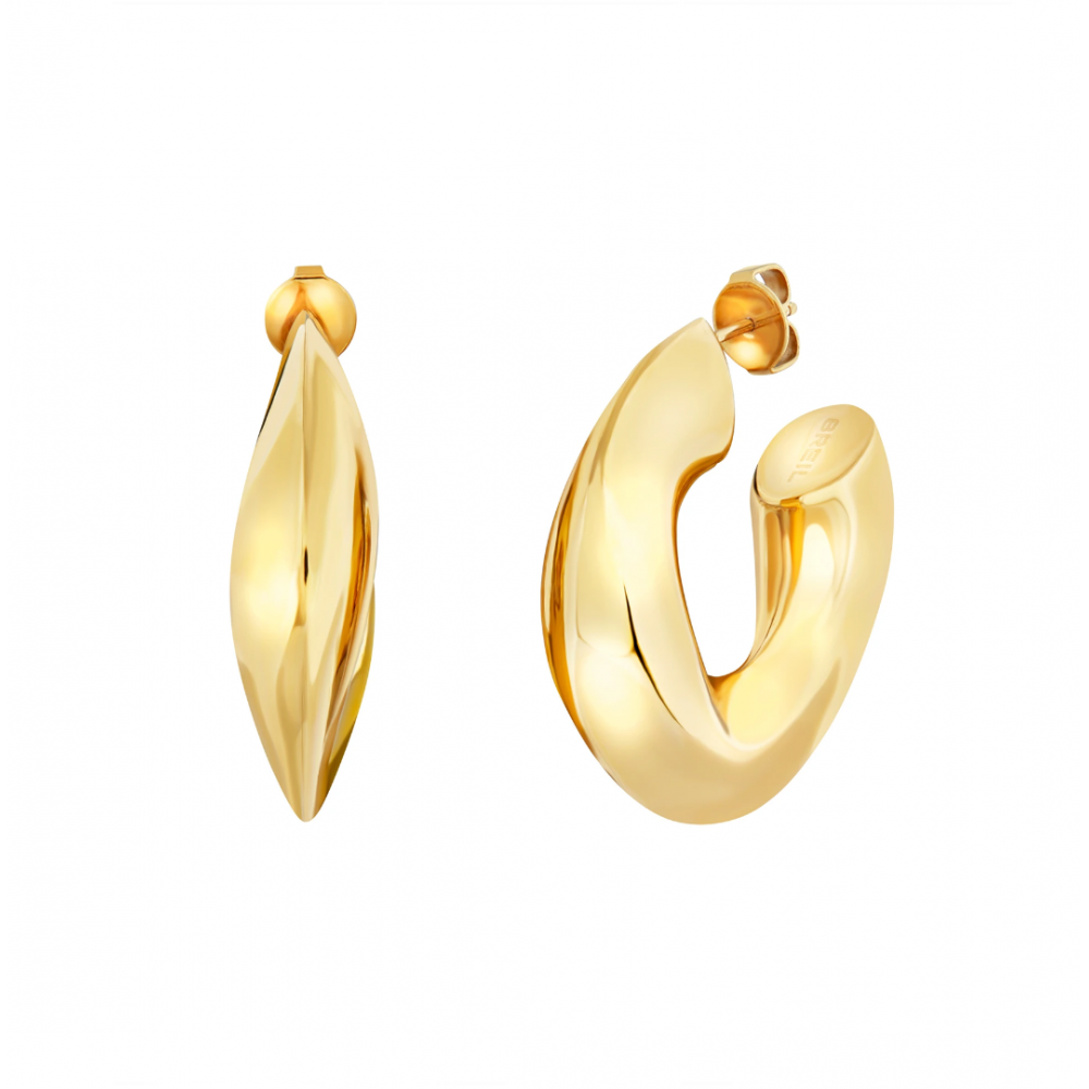 Γυναικεία Σκουλαρίκια Breil Distinctive 14K Επιχρυσωμένο Ανοξείδωτο Ατσάλι TJ3941
