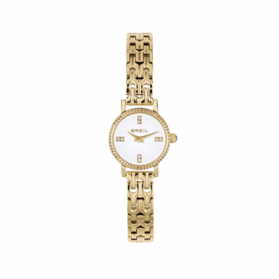Γυναικείο Ρολόι Breil Darling 18mm Ανοξείδωτο Ατσάλι Μπρασελέ Χρυσό/Λευκό TW2020