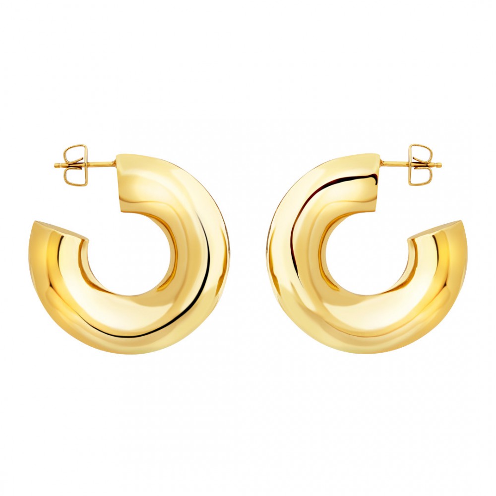 Γυναικεία Σκουλαρίκια Breil Distinctive 14K Επιχρυσωμένο Ανοξείδωτο Ατσάλι TJ3941