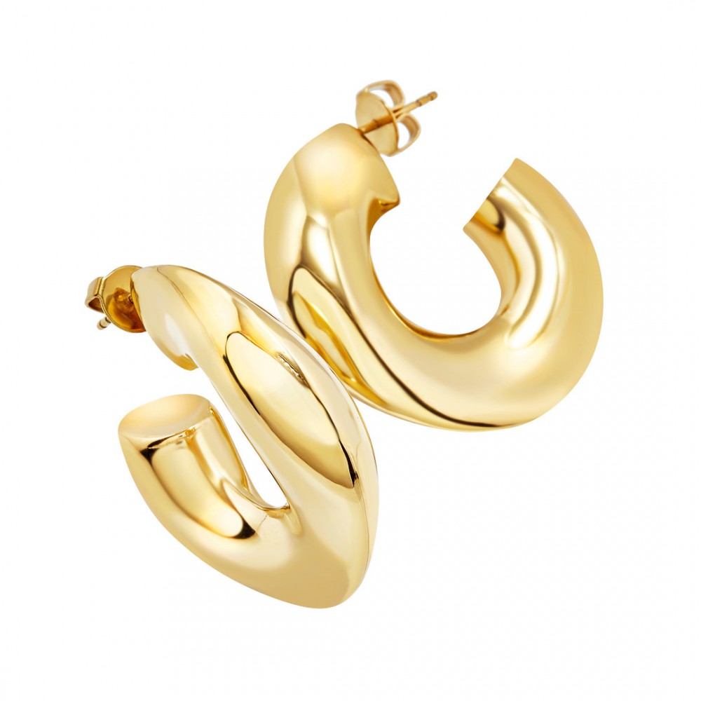 Γυναικεία Σκουλαρίκια Breil Distinctive 14K Επιχρυσωμένο Ανοξείδωτο Ατσάλι TJ3941