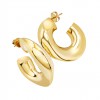 Γυναικεία Σκουλαρίκια Breil Distinctive 14K Επιχρυσωμένο Ανοξείδωτο Ατσάλι TJ3941