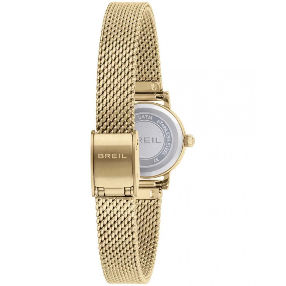 Γυναικείο Ρολόι Breil Darling 18mm Ανοξείδωτο Ατσάλι Μπρασελέ Χρυσό/Πράσινο TW2002